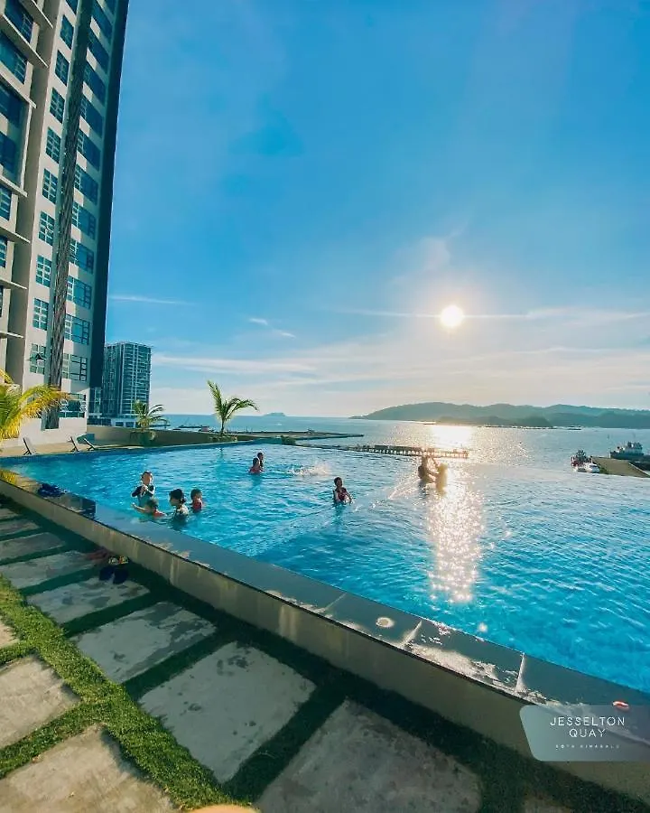 Lejlighed Jq#03 City View Slide Loftbed 2R1B 5Pax Near Suria Mall, Gaya St, Sicc Kota Kinabalu