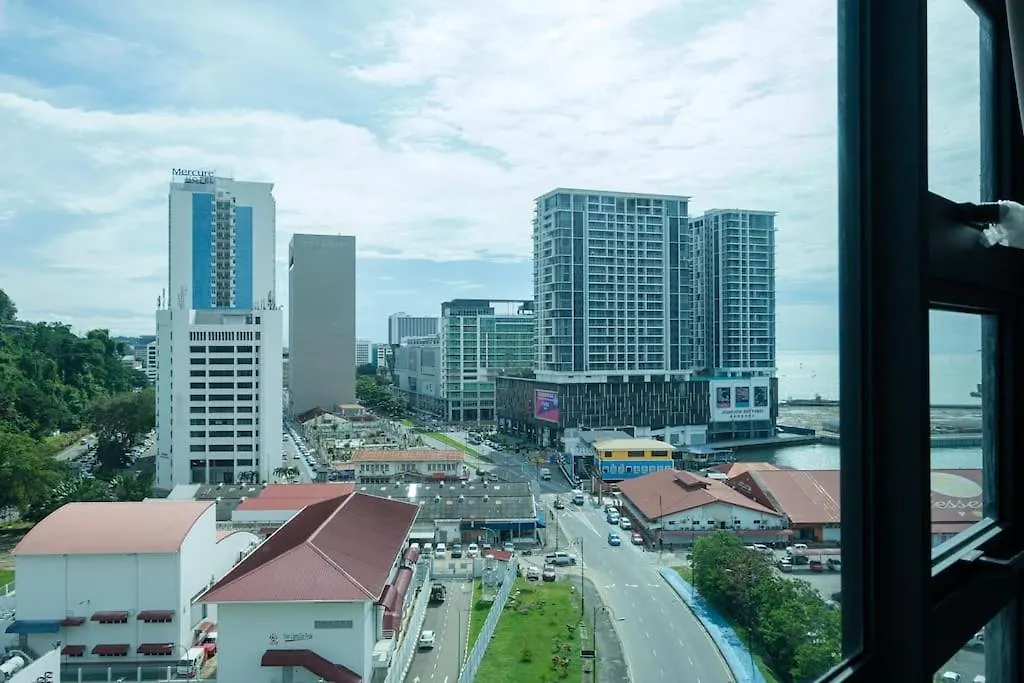 Lägenhet Jq#03 City View Slide Loftbed 2R1B 5Pax Near Suria Mall, Gaya St, Sicc Kota Kinabalu Malaysia