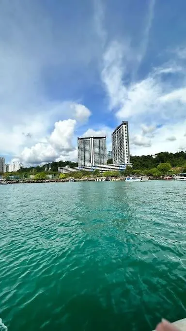 Lägenhet Jq#03 City View Slide Loftbed 2R1B 5Pax Near Suria Mall, Gaya St, Sicc Kota Kinabalu
